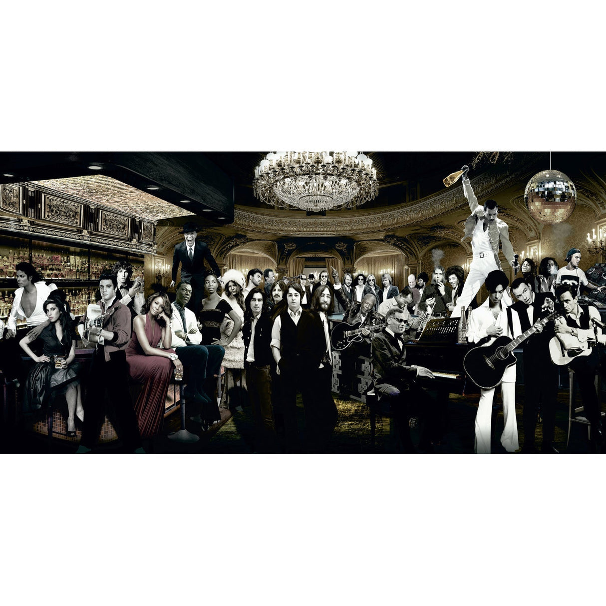 True Legends 20th Century Music Icons Art Decor art print by Cobra Art