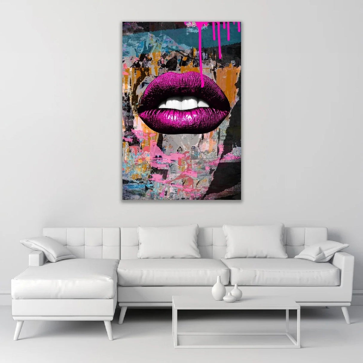 Neon Lip Purple Kisser photographic art print by Cobra Art, alternate view 2