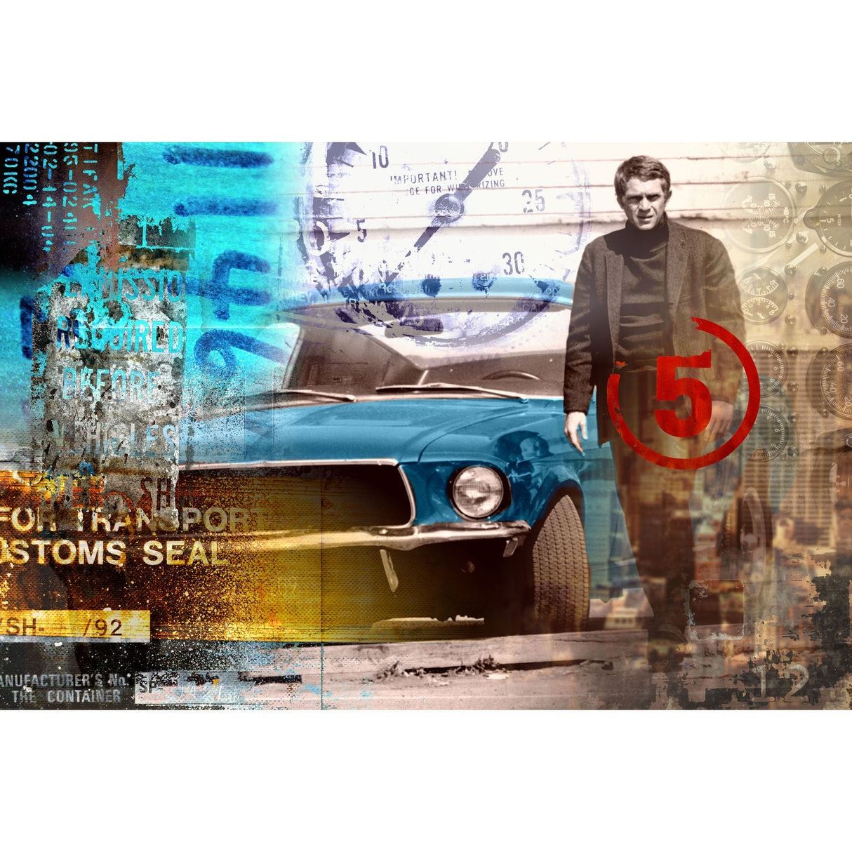 McQueen American Actor photographic art print by Cobra Art