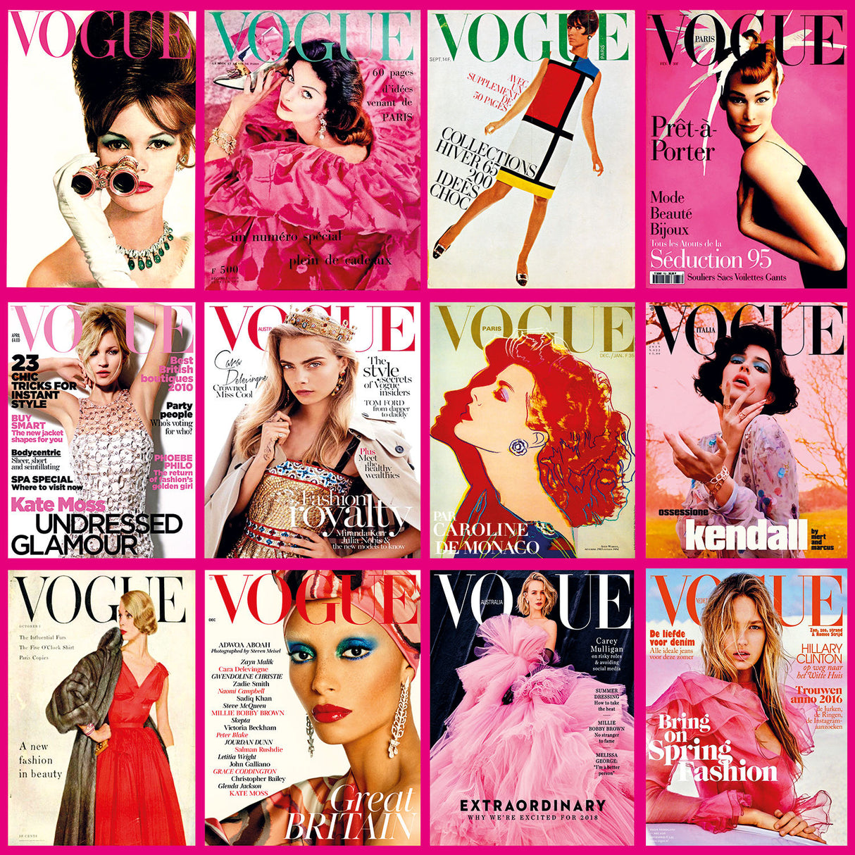 Pink Magazine Collage Photographic Art | Oroa.com