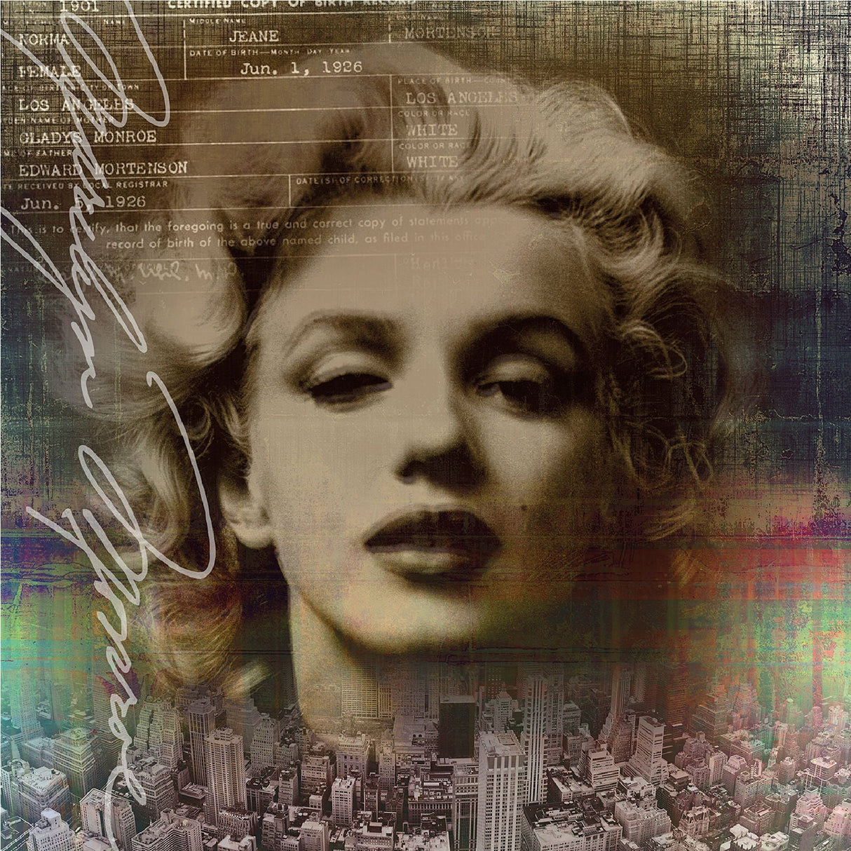 Norma Jean I Marilyn Monroe photographic art print by Cobra Art