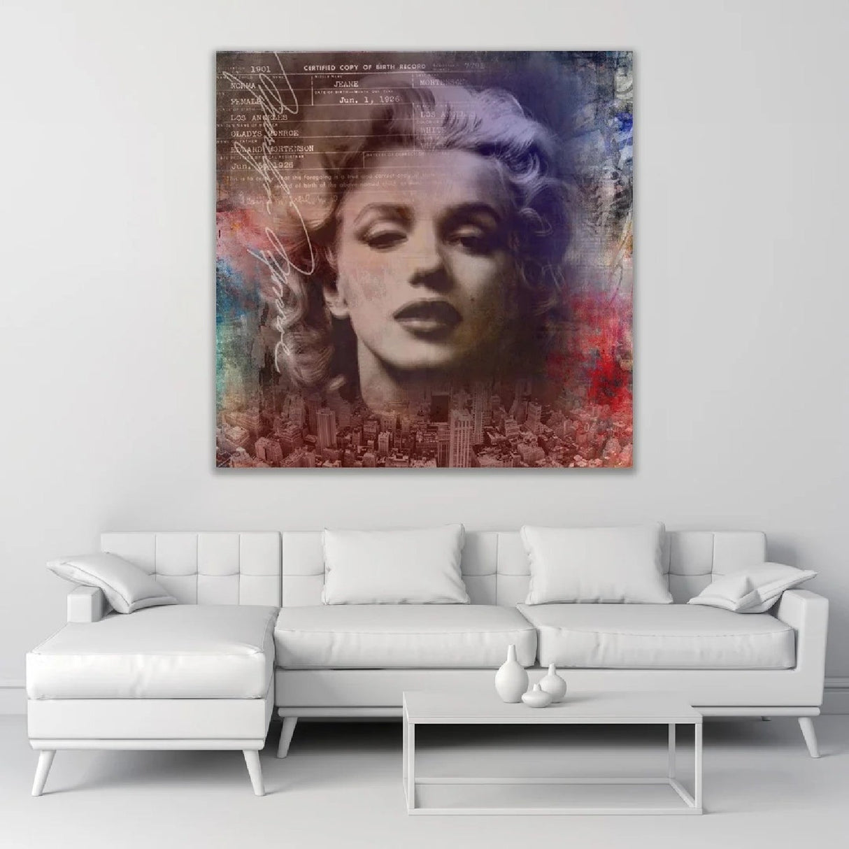 Norma Jean II Colored Marilyn Monroe photographic art print by Cobra Art, alternate view 2