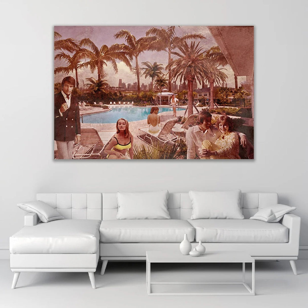 A Day to Remember Tropical Pool Lounging photographic art print by Cobra Art, alternate view 2