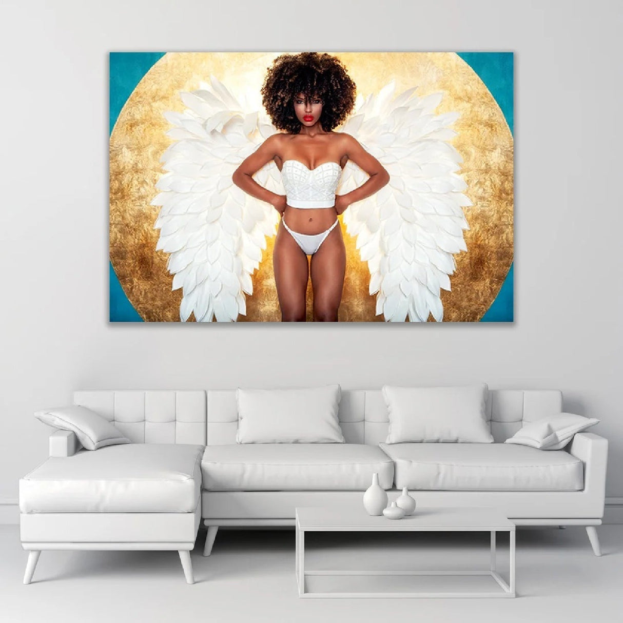 Heaven Sent Winged Woman photographic art print by Cobra Art, alternate view 2