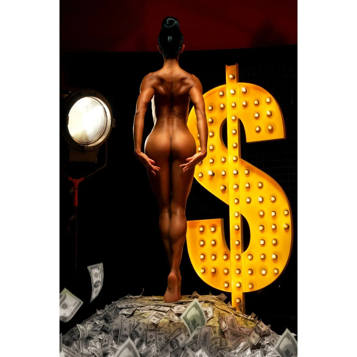 Million Dollar Babe Bare Feminine Figure photographic art print by Cobra Art
