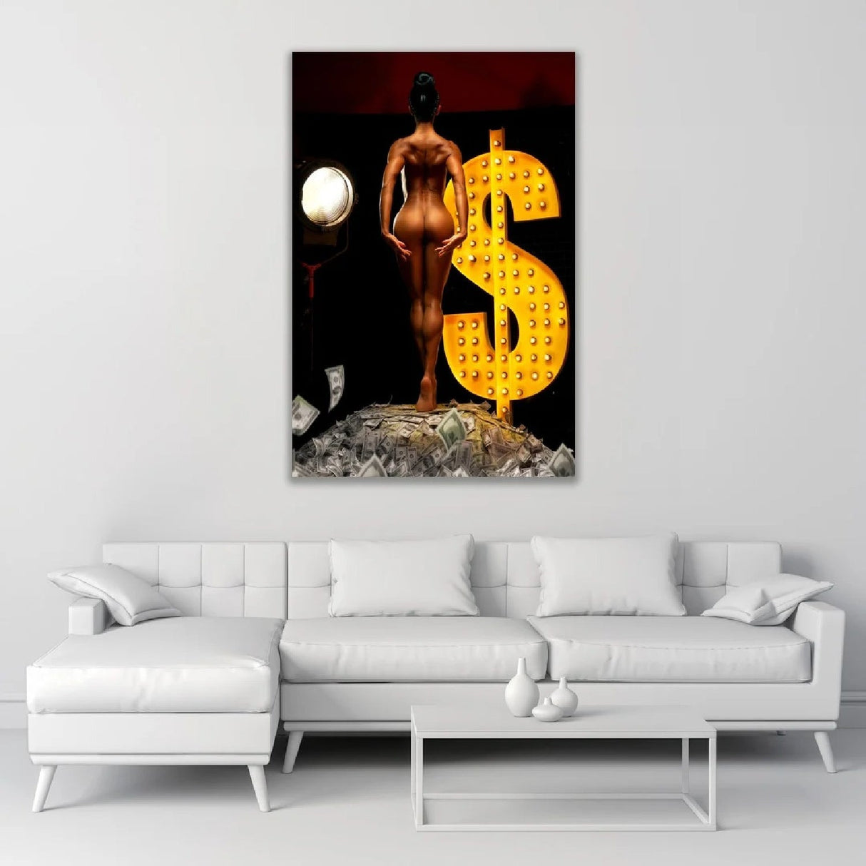 Million Dollar Babe Bare Feminine Figure photographic art print by Cobra Art, alternate view 2