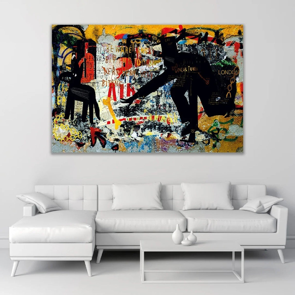 Beware of the Dog Colorful Graphic Art art print by Cobra Art, alternate view 2