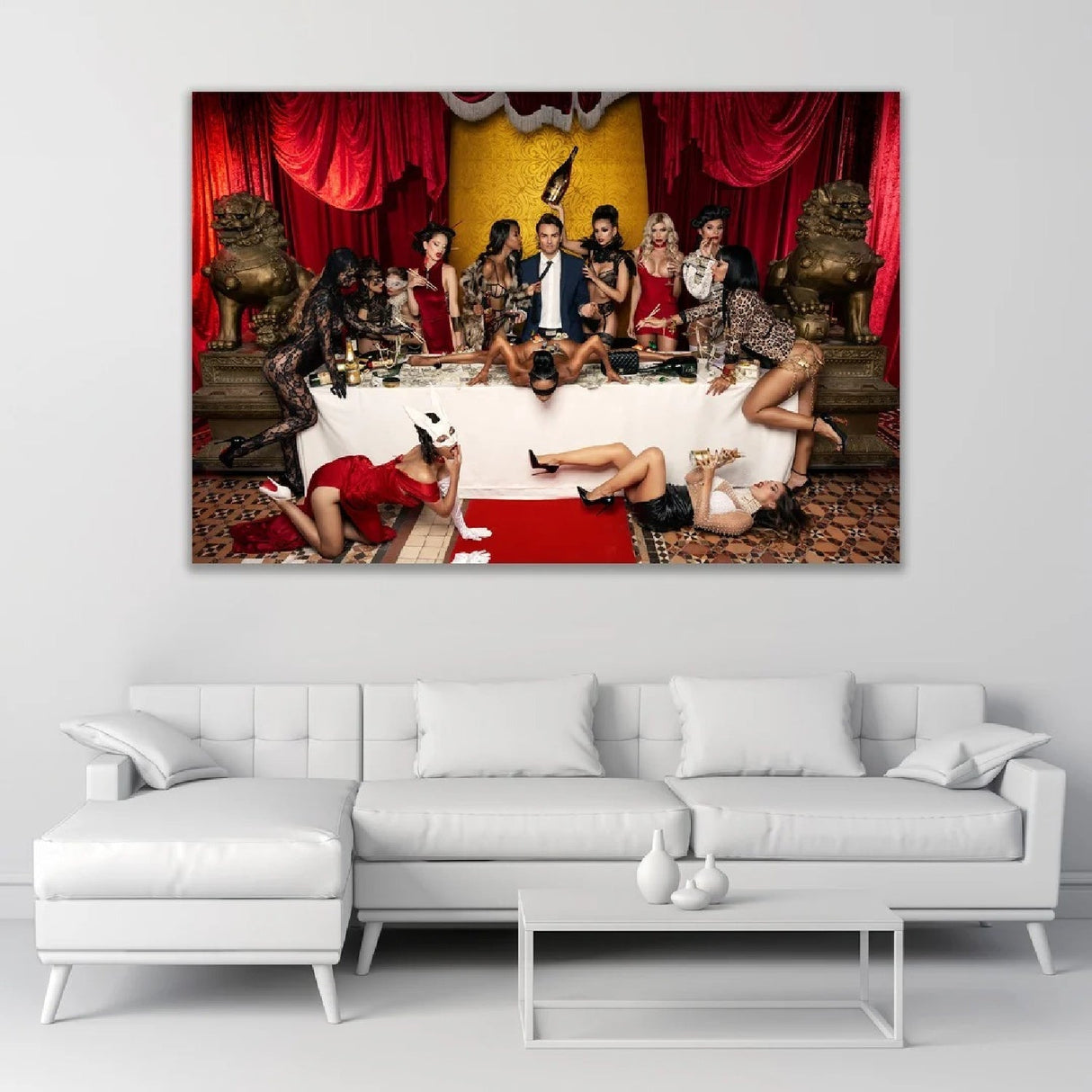 Sushi Party Fashionably Seductive Women photographic art print by Cobra Art, alternate view 2