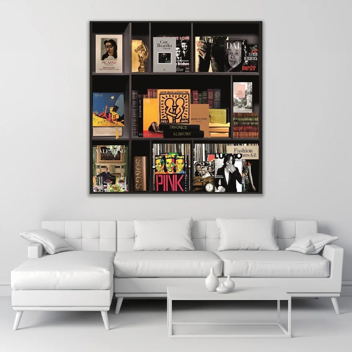 Story Of My Life Pop Art Books Collage photographic art print by Cobra Art, alternate view 2