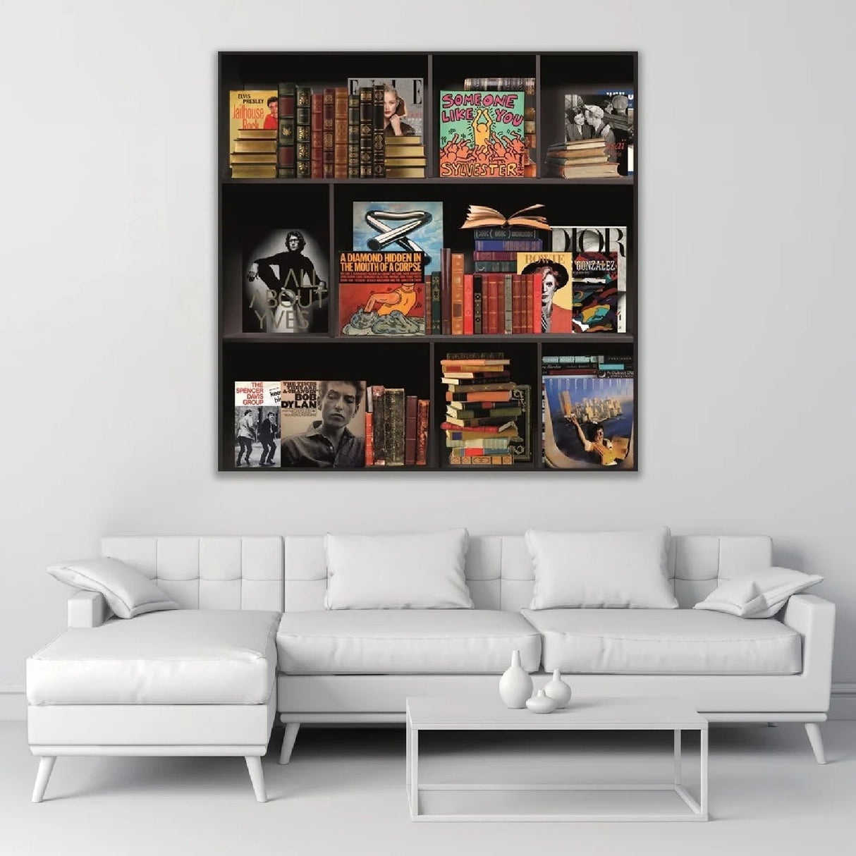 Story Of My Life, Part II Collage Style Books photographic art print by Cobra Art, alternate view 2