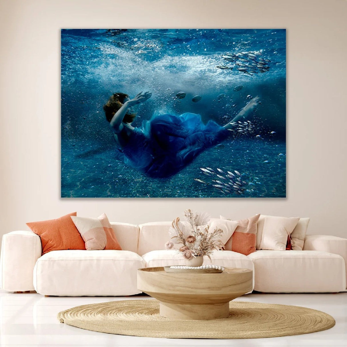 The Fallen Ballerina Woman Underwater photographic art print by Cobra Art, alternate view 2
