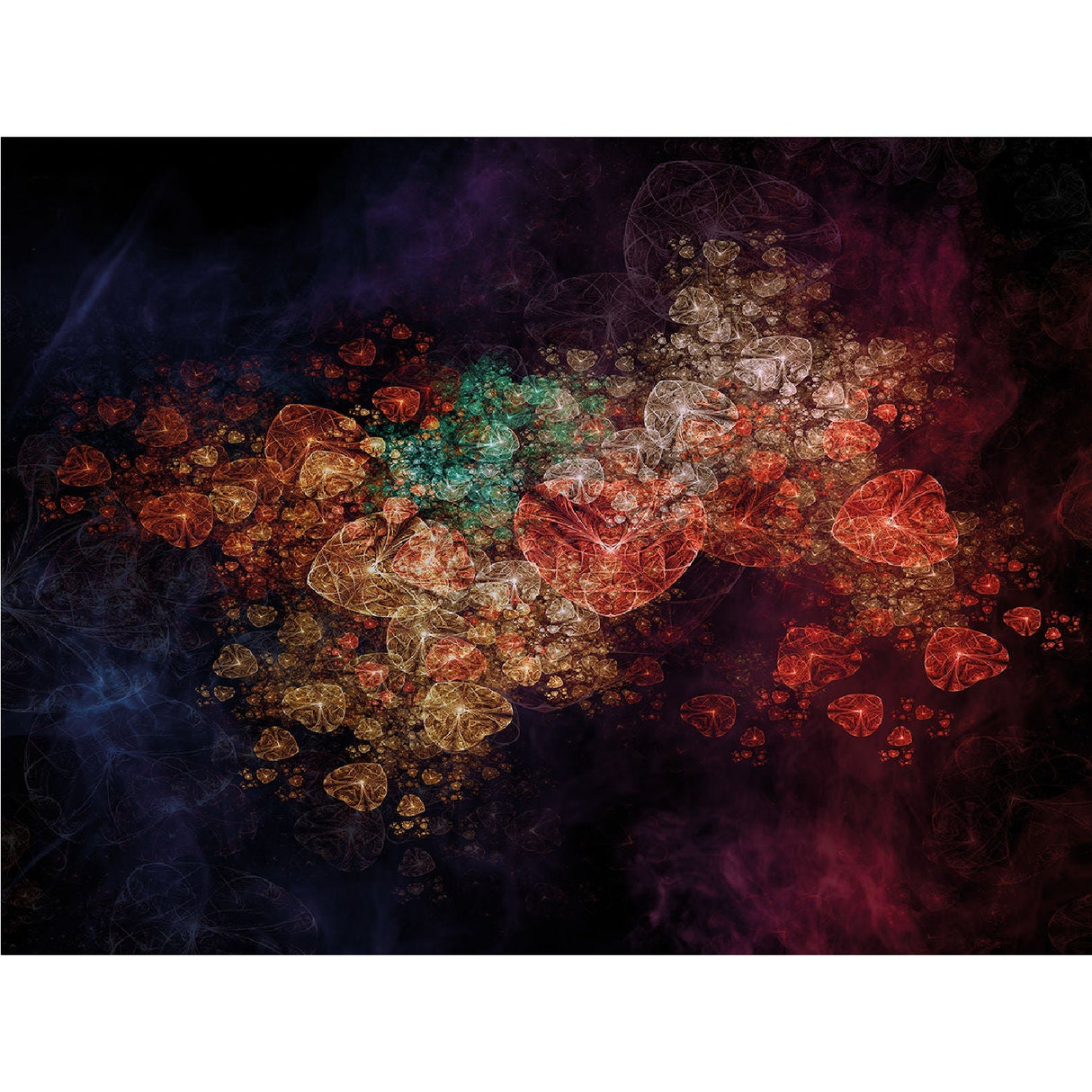 Autumn Leaves Multicolored Abstract photographic art print by Cobra Art