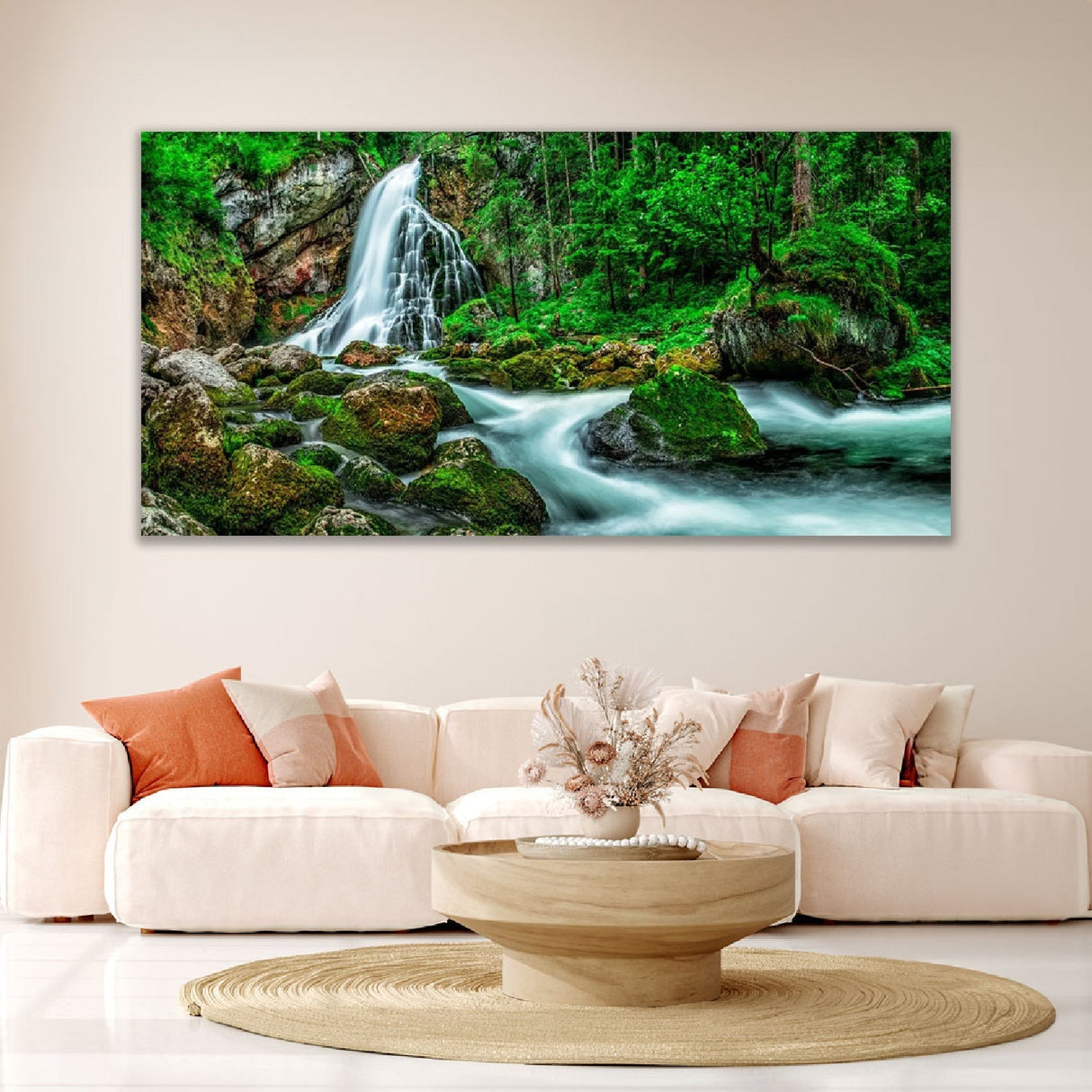 Austrian Waterfall Waterscape Photographic Artwork art print by Cobra Art, alternate view 2
