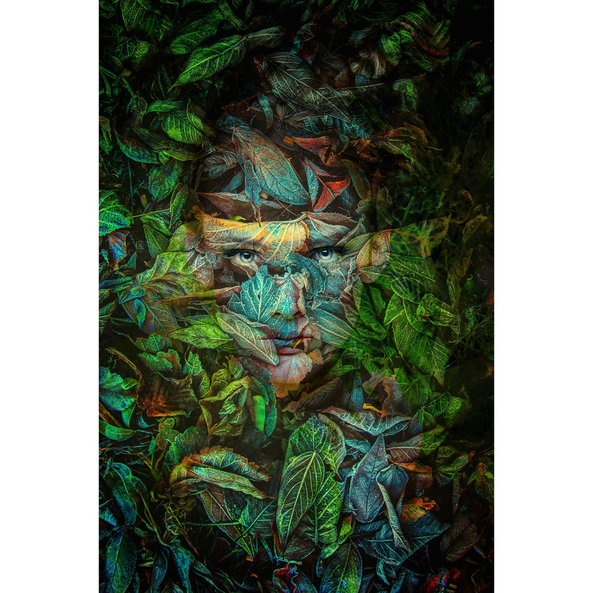 Camouflage Foliage Mask photographic art print by Cobra Art