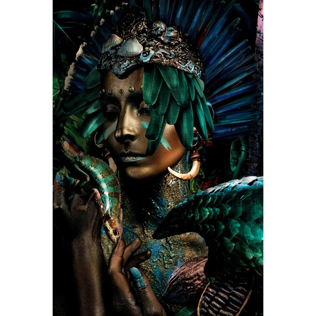 Modern European furniture - Forest Inspired Headdress Photographic Art - www.oroa.com