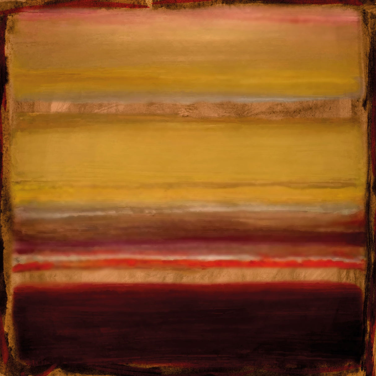 Abstract Earth Dawn Hued Wall Art art print by Cobra Art