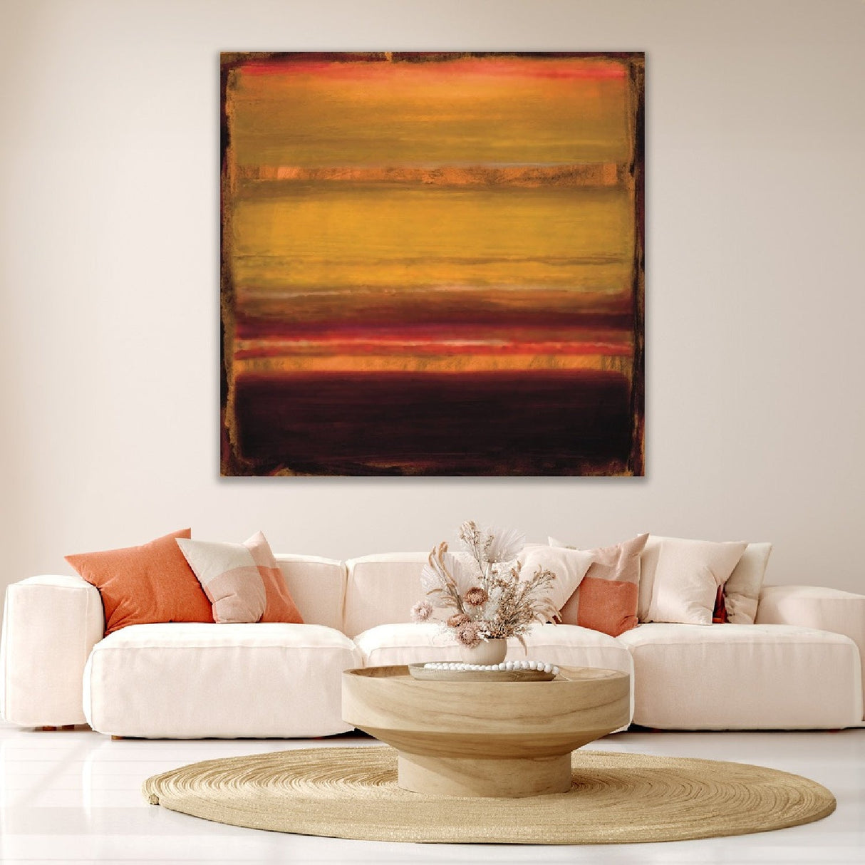 Abstract Earth Dawn Hued Wall Art art print by Cobra Art, alternate view 2