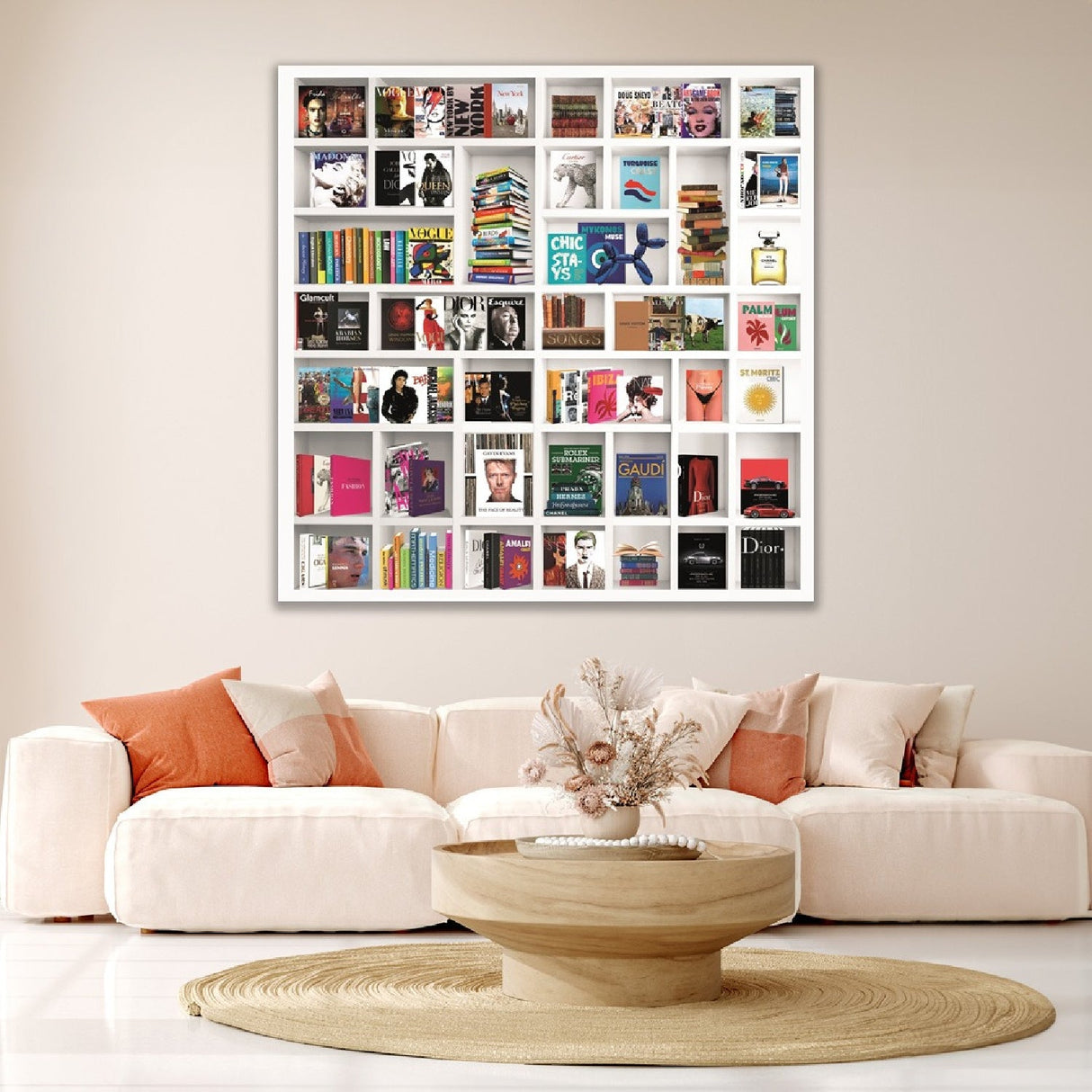 My Life in a Nutshell II Books Collage photographic art print by Cobra Art, alternate view 2