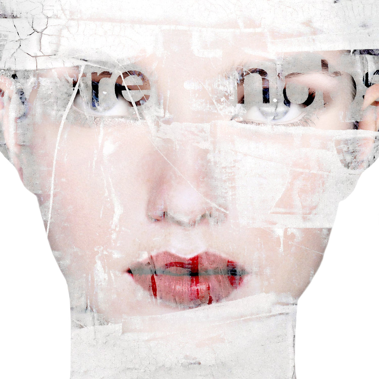 Face Red Lipped Woman photographic art print by Cobra Art
