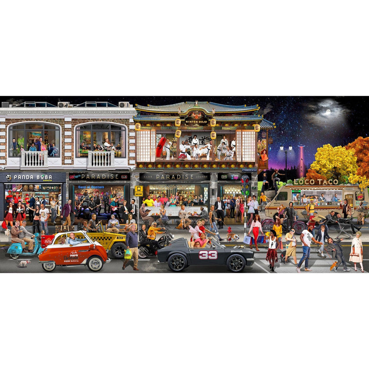 Another Day in Paradise City Crowd photographic art print by Cobra Art