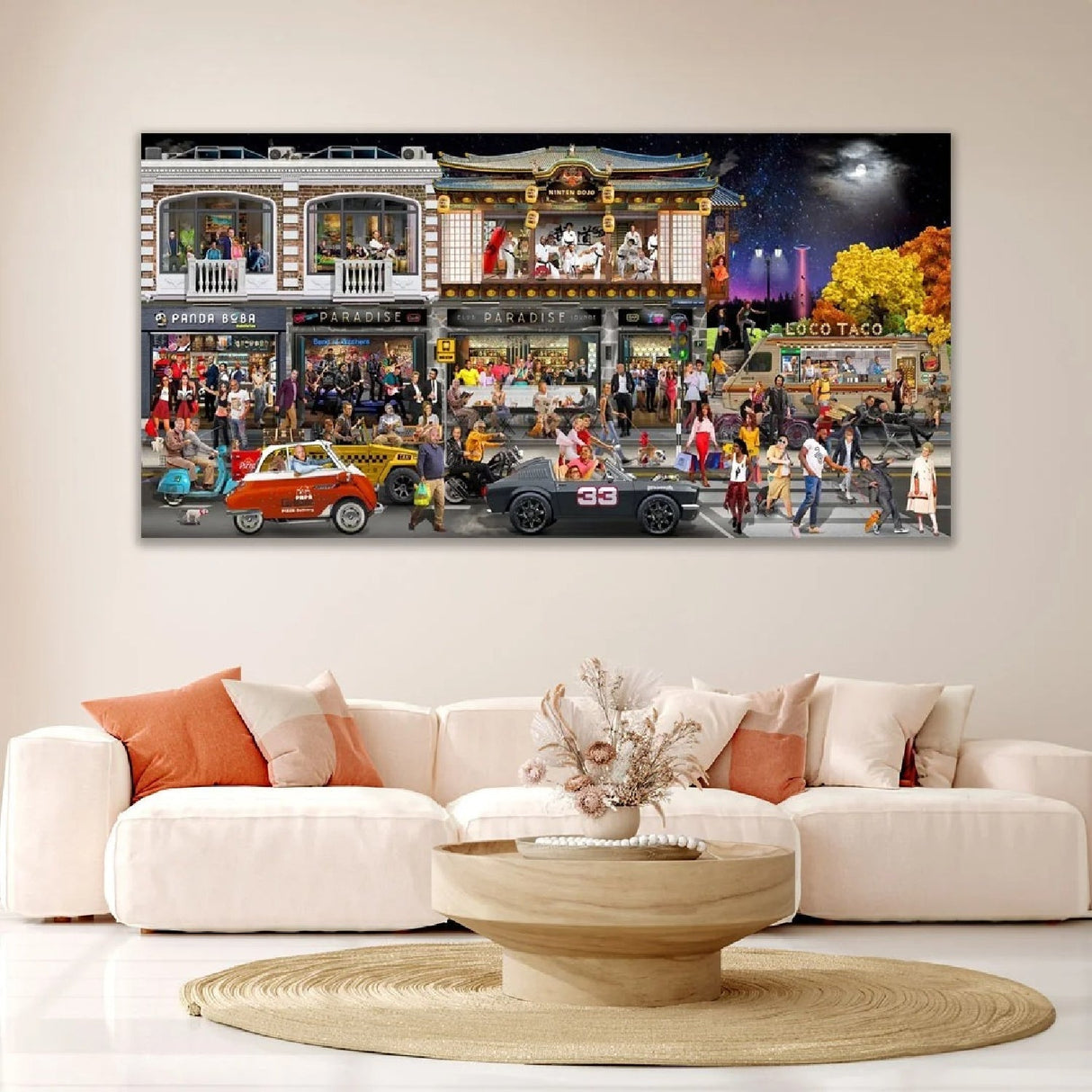 Another Day in Paradise City Crowd photographic art print by Cobra Art, alternate view 2