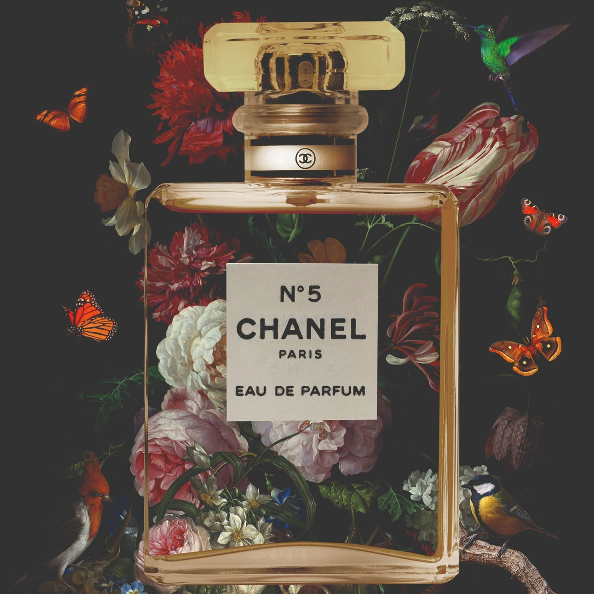 Fleur de Chanel Floral Perfume photographic art print by Cobra Art