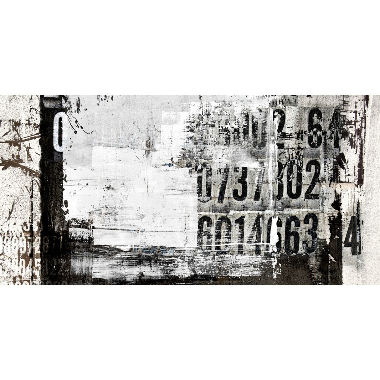 Gray & White Abstract Art art print by Cobra Art