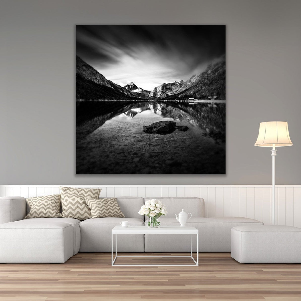 Dark Eclipse Black & White Nature photographic art print by Cobra Art, alternate view 2