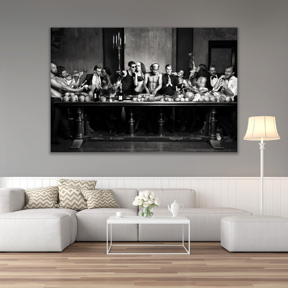 God is a DJ Monochrome Provocative photographic art print by Cobra Art, alternate view 2