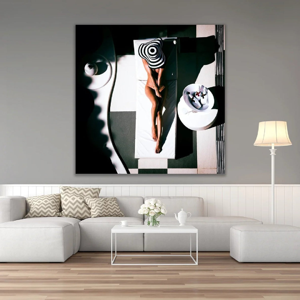 Hot Curves & Cold Bubbles Lounging Woman photographic art print by Cobra Art, alternate view 2