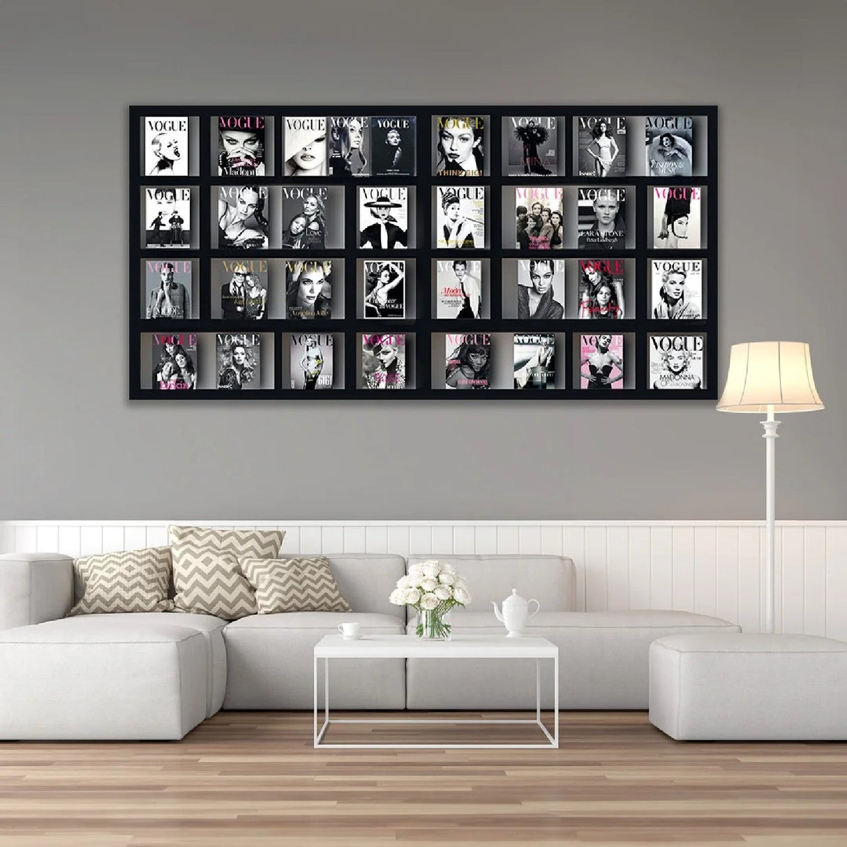 Vogue Black & White Books Artwork art print by Cobra Art, alternate view 2