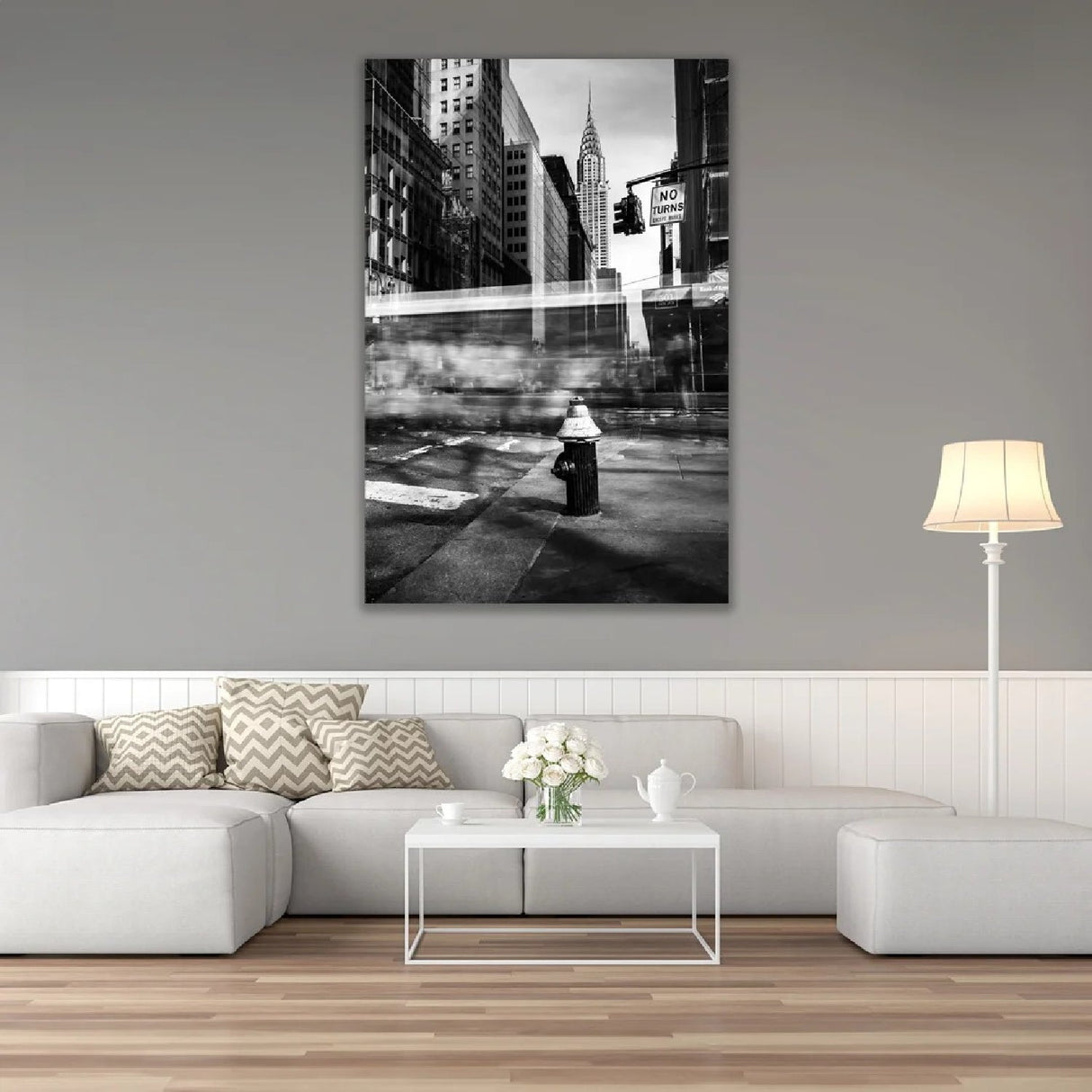 The Streets of NY Black & White Cityscape photographic art print by Cobra Art, alternate view 2