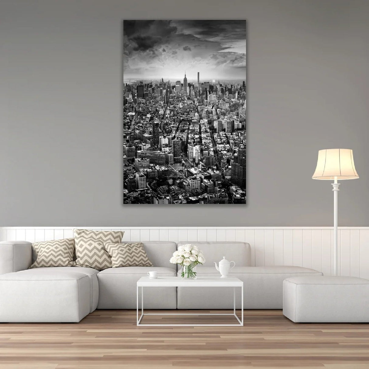 Manhattan WTC, 103th Floor Monochromatic City View photographic art print by Cobra Art, alternate view 2