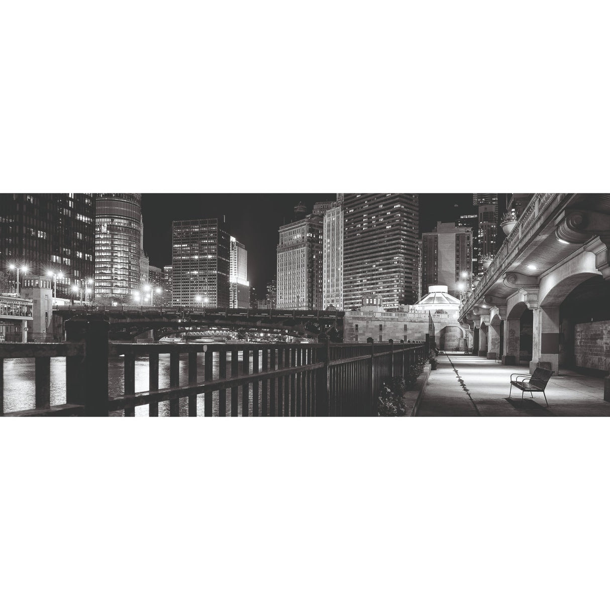 Abandoned Time Monochromatic Cityscape photographic art print by Cobra Art