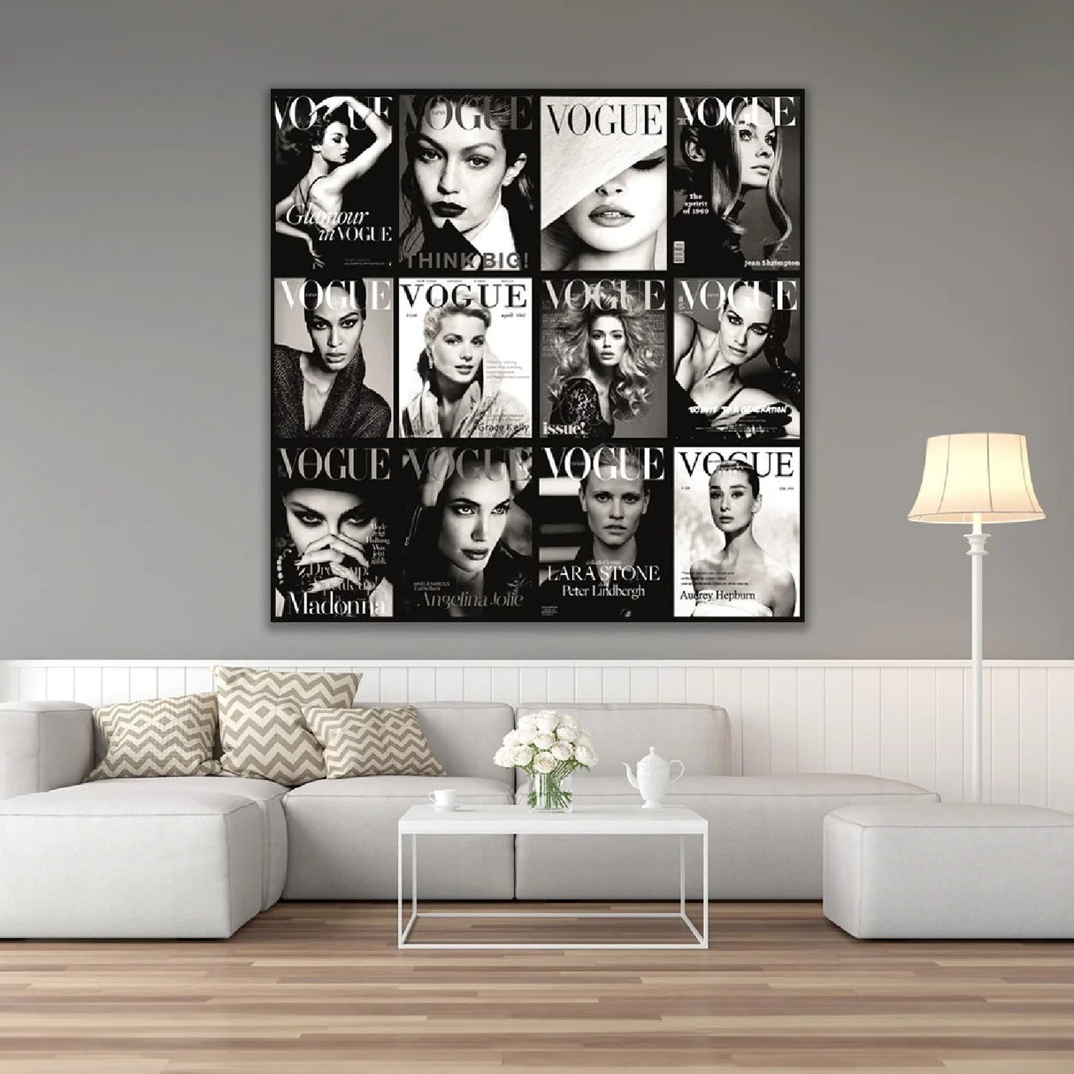 Vogue Black & White Magazine Collage photographic art print by Cobra Art, alternate view 2