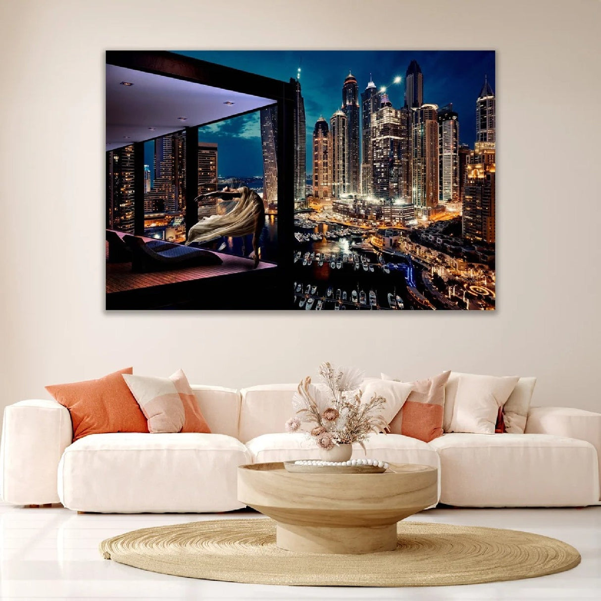 View At The Harbour City Lights photographic art print by Cobra Art, alternate view 2