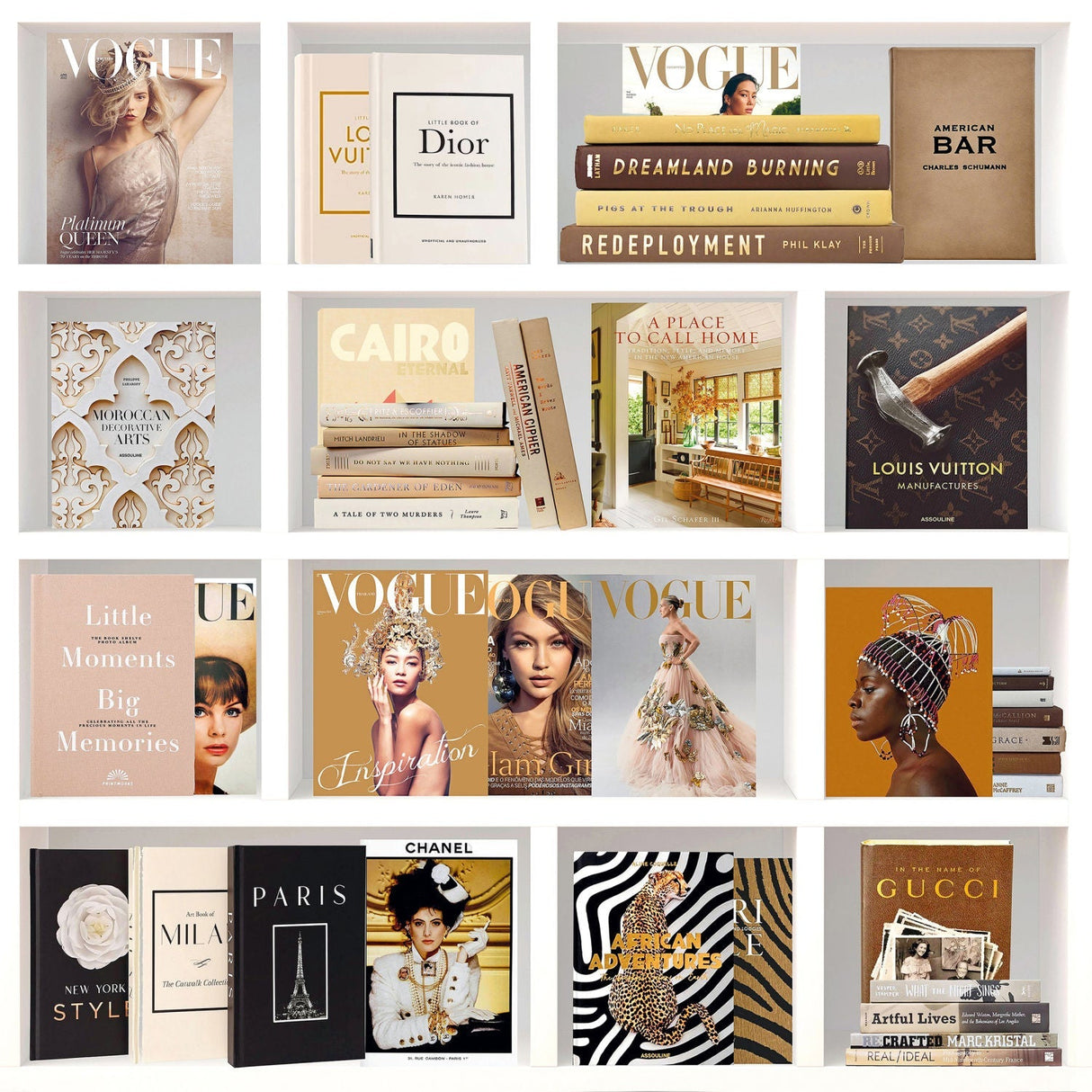Fashion Memories Neutral-Toned Collage photographic art print by Cobra Art