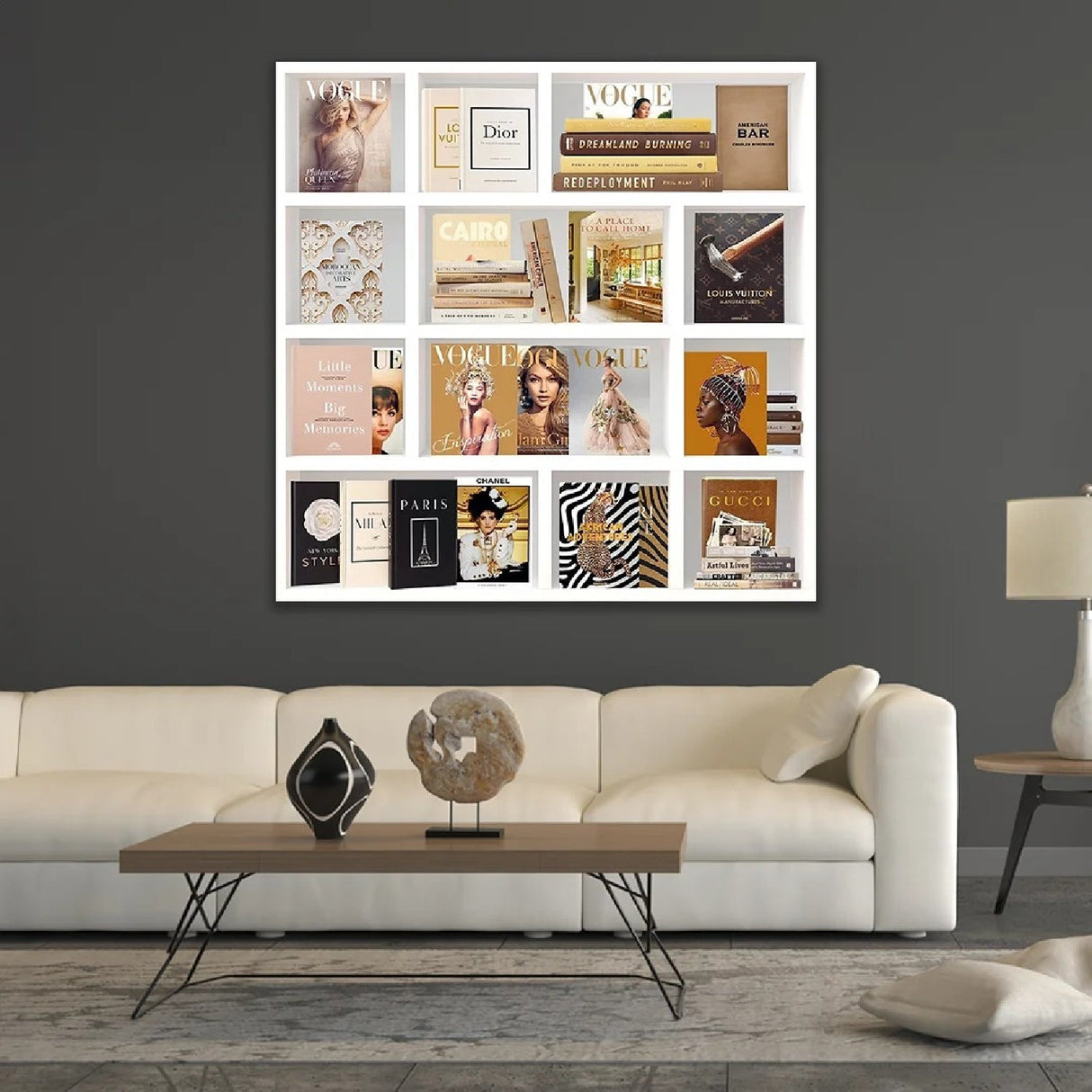 Fashion Memories Neutral-Toned Collage photographic art print by Cobra Art, alternate view 2
