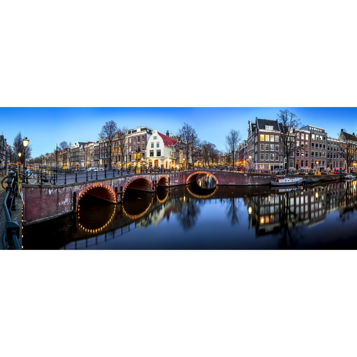 Amsterdam Canals City View photographic art print by Cobra Art
