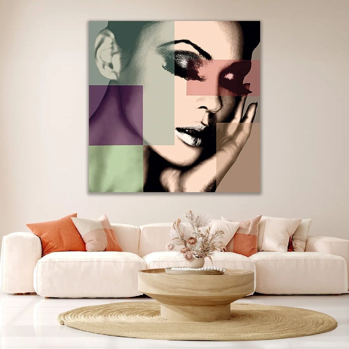 Color Dreams Modern Woman Portrait photographic art print by Cobra Art, alternate view 2