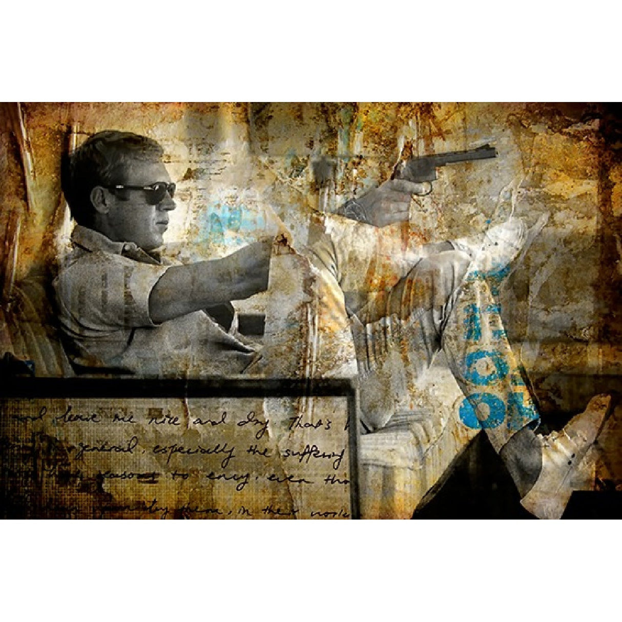 Steve McQueen 60s Actor Photographic Artwork art print by Cobra Art