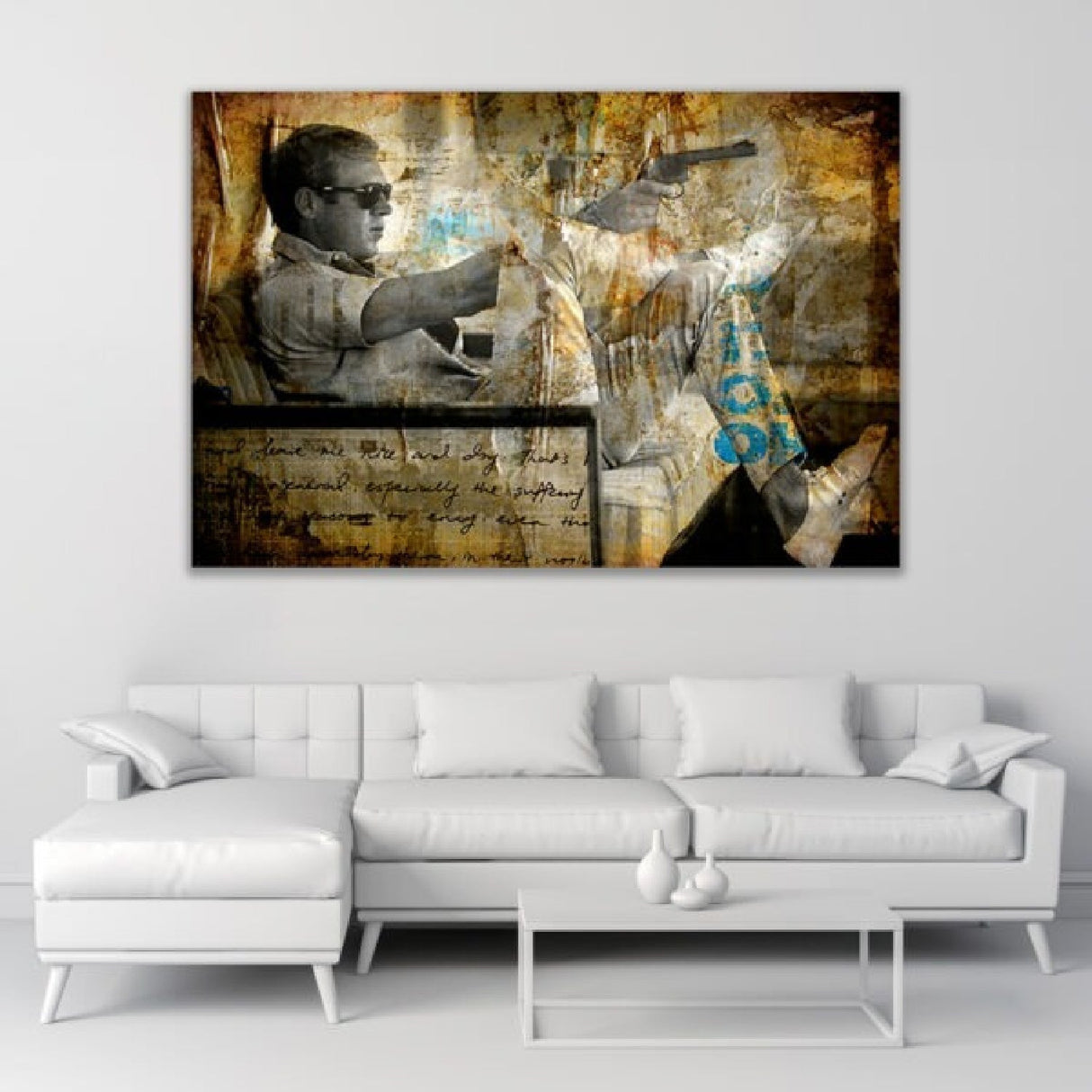 Steve McQueen 60s Actor Photographic Artwork art print by Cobra Art, alternate view 2