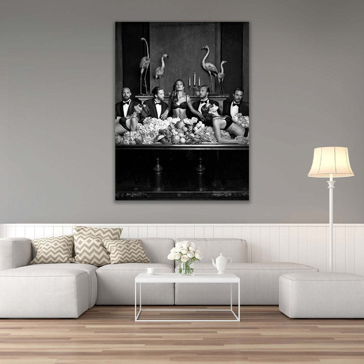 Providence Monochromatic Bow Tied Men photographic art print by Cobra Art, alternate view 2