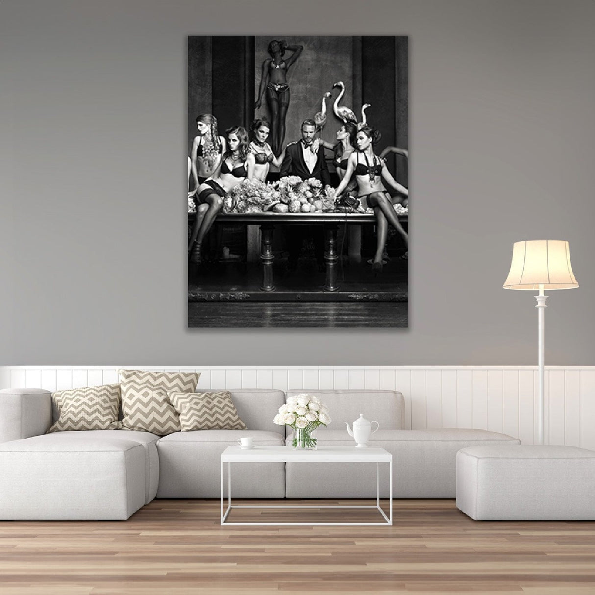 Manly Monochromatic Bikini Ladies photographic art print by Cobra Art, alternate view 2