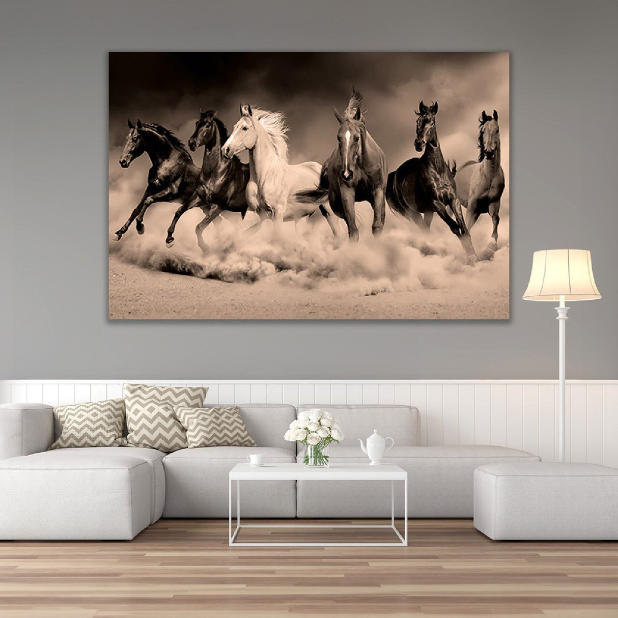 Desert Royals Wild Horses Photographic Artwork art print by Cobra Art, alternate view 2