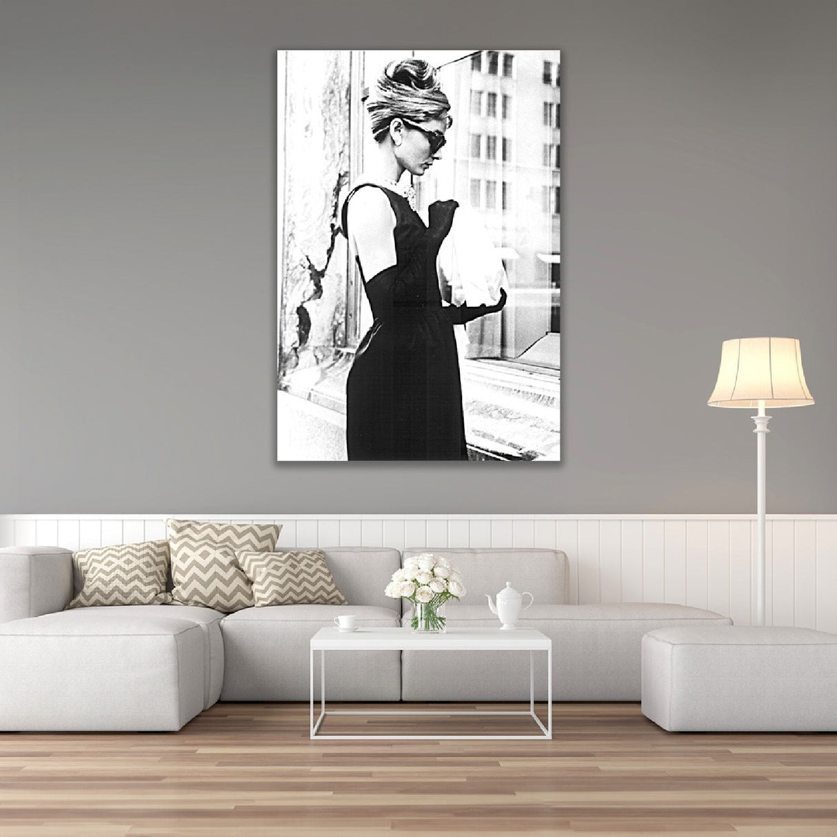 Audrey Hepburn Hollywood Actress Photographic Artwork art print by Cobra Art, alternate view 2