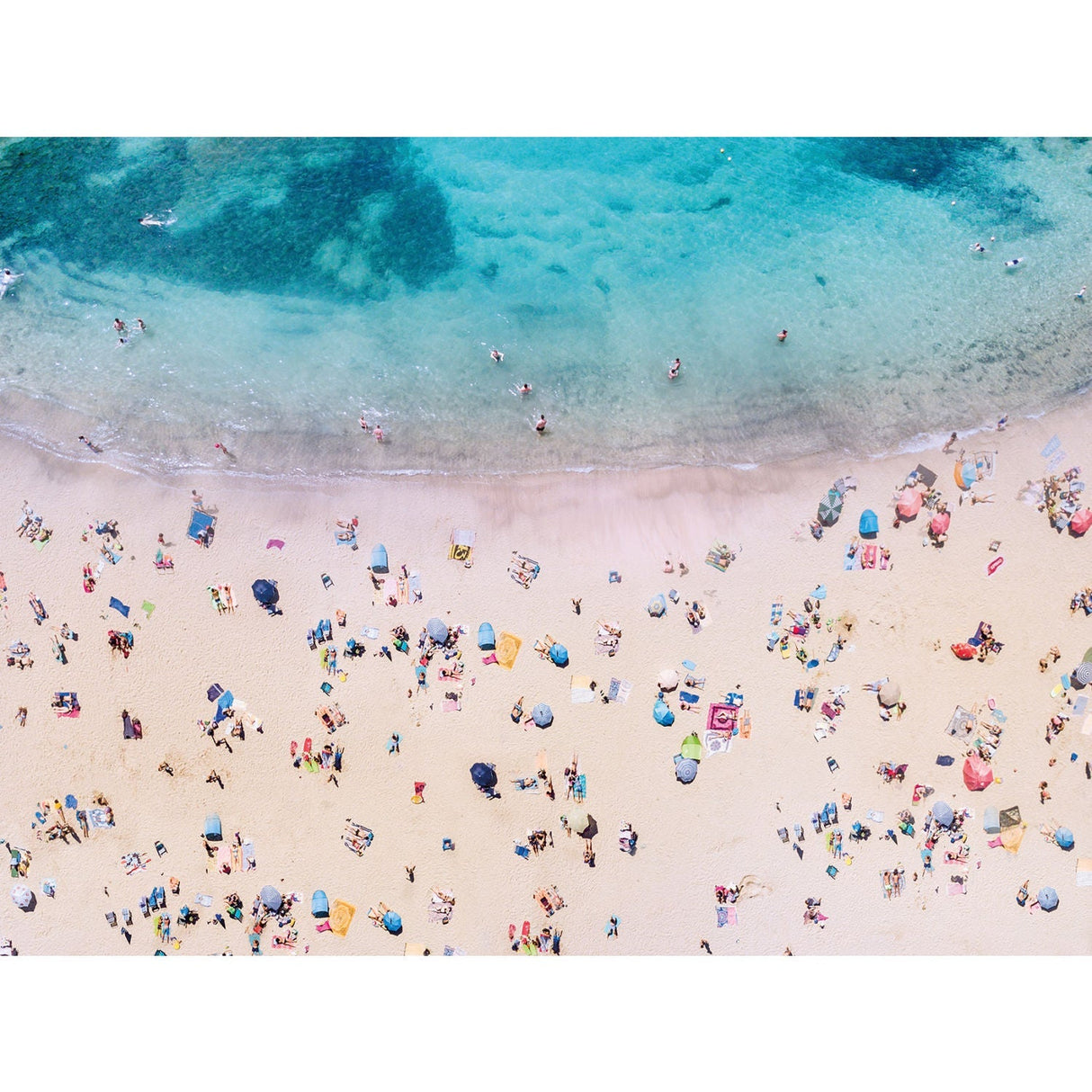 St. Tropez Aerial Beach View photographic art print by Cobra Art