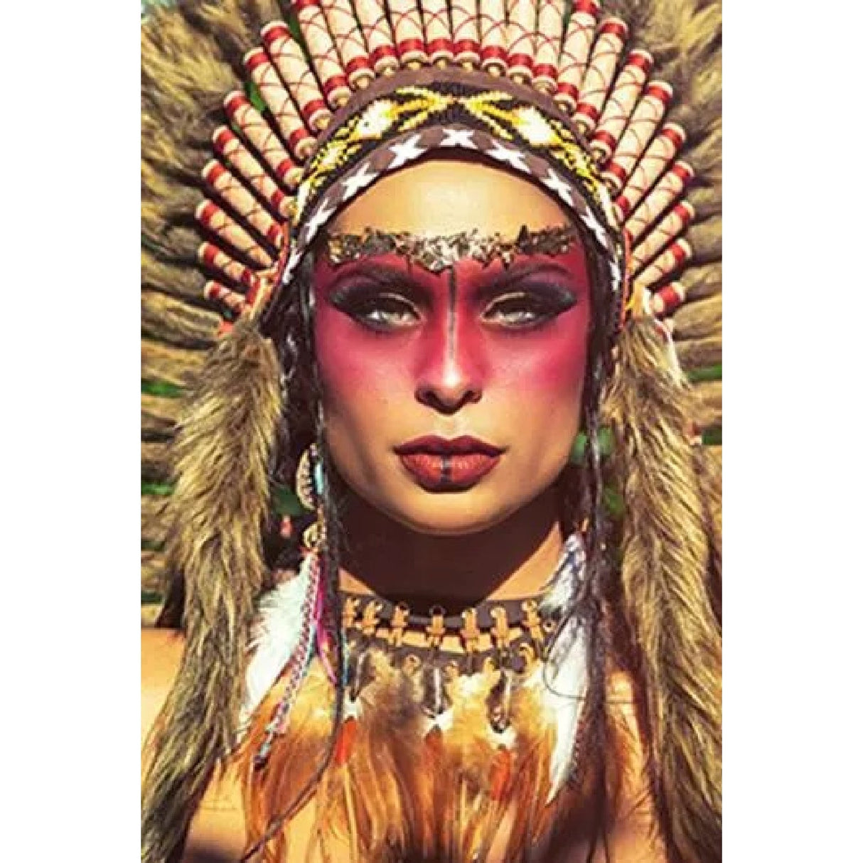 The Warrior Modern Tribal Woman photographic art print by Cobra Art
