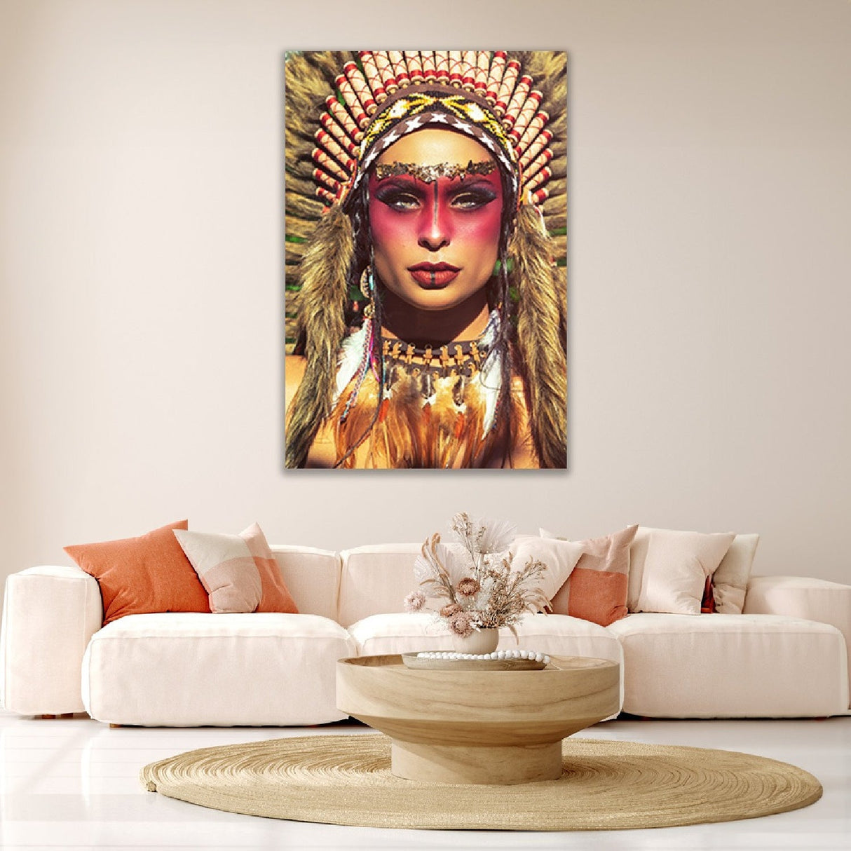 The Warrior Modern Tribal Woman photographic art print by Cobra Art, alternate view 2