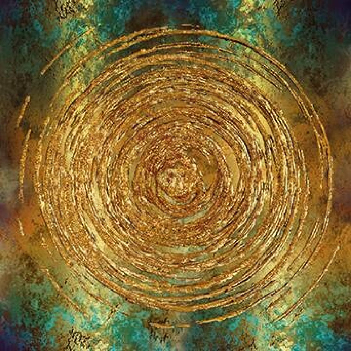 My Golden Years Gold Spiral photographic art print by Cobra Art